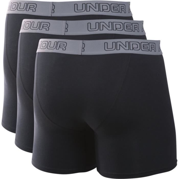 Under Armour Charged Cotton Stretch 6in Boxerjock Calecons Noir Cdiscount Pret a Porter