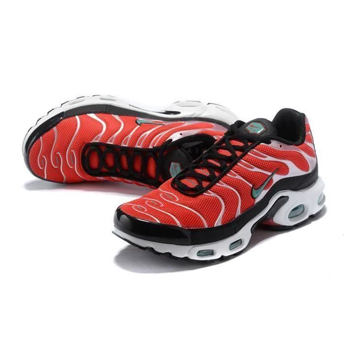 Nike TN Plus Chaussures Homme femme Noir rouge Blanc noir rouge