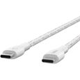 BELKIN - cable - Cable USBC USBC Strap 1M White-3
