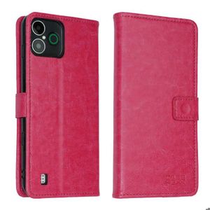 Étui Bookstyle Doro Aurora A30/A31 - Housse Rabat Cuir Artificiel Rouge Avec Portes-cartes