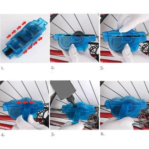 Nettoyeur De Chaîne Vélo – Outil Rotatif à Brosses Pour Route Et VTT, Système De Circulation De Détergent, Nettoyage Rapide