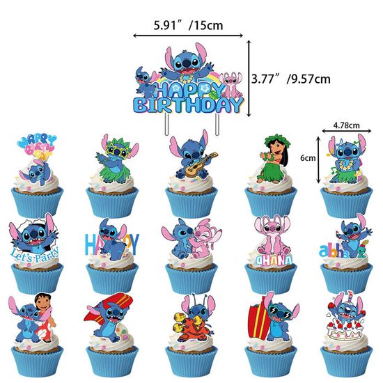 Decoration Anniversaire Stitch, Ballon Anniversaire Fille Garçon, Stitch Anniversaire Ballon Gâteaux, Lilo et Stitch Anniversaire - Maison