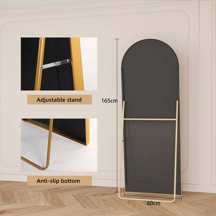 Miroir De Voyage Pliable Avec Loupe - Pied Métal Doré - 19 Cm - Sans Marque