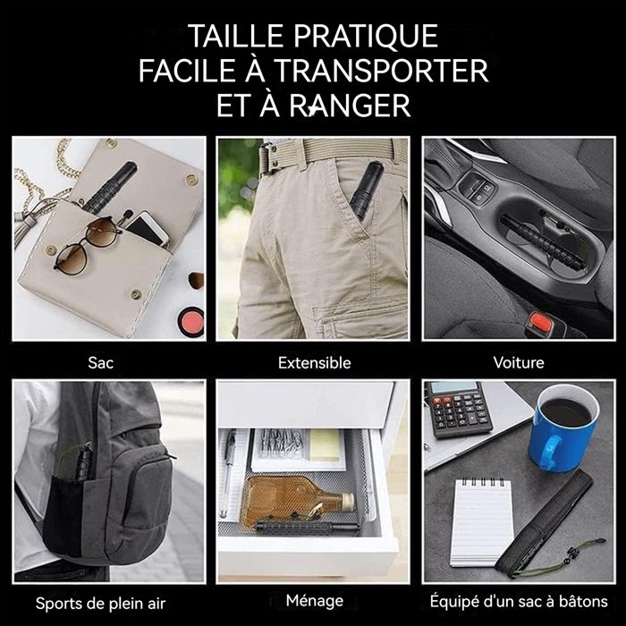 Outil de démarrage d'incendie en acier au carbone pour camping