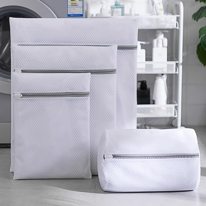 Sac à Linge En Maille Petit Lulu - 3 Tailles (S, M, L) - Pour Couches Lavables Et Délicats - Fermeture à Cordon - Fabriqué En Europe