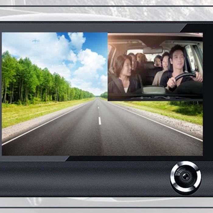 Dash CaméRa Panorama À 360 DegréS Dashcam Voiture Full Hd 1080P ÉCran De 4  Pouces Dash Cam Pour Voiture Avec Hdr Night [229] - Cdiscount Auto