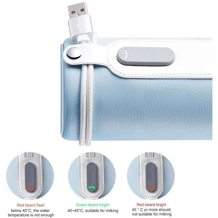 Réchauffeur De Biberon USB Delaman - Portable Pour Voyage - Pattern Dinosaure - Isolation Thermostat