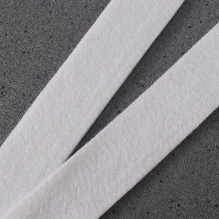 Feutrine blanche tissu feutre de laine ruban de noel 3cm x 500cm