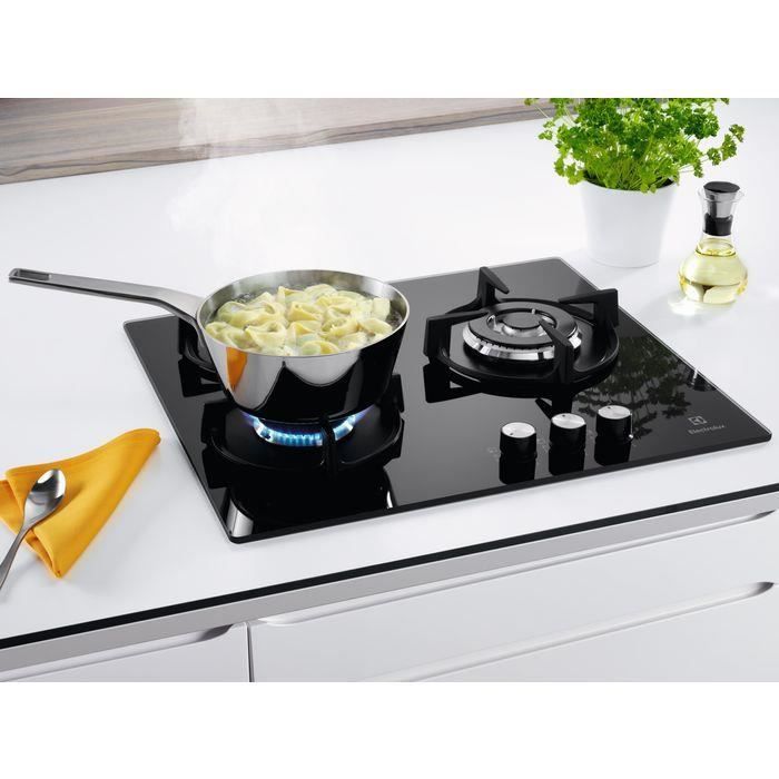 Plaque De Cuisson Gaz Electrolux EGT6633NOK – 3 Feux, Allumage électronique, Verre Noir - 10