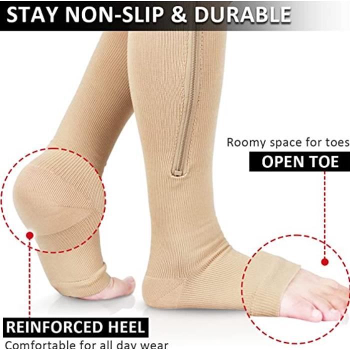 Chaussettes de compression zip 2025