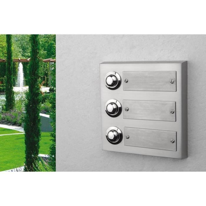 Sonnette De Comptoir WEDO - Métal, Noir Et Argent, Diamètre 8.5 Cm - Pour Hôtel, Restaurant, Atelier