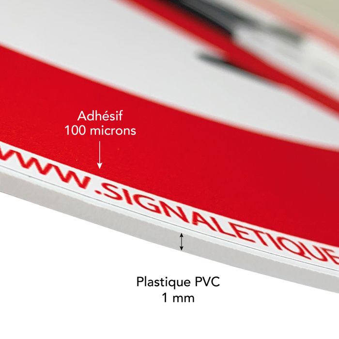AUA SIGNALETIQUE - Panneau signalisation propriété privée attention chien : je monte la garde - 150x105 mm, Aluminium Dibond 3mm