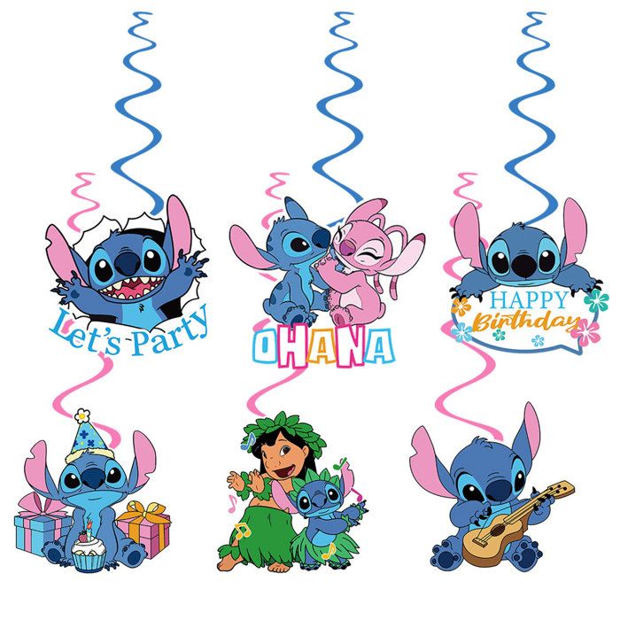 Deco Anniversaire Déco Anniversaire Stitch 52 Pièces - Kit Complet Avec Ballons, Nappe, Guirlande | Thème Disney Stitch Anniversaire
