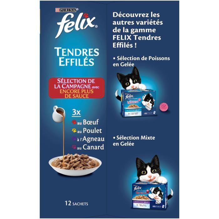 Sachets pour chat - Tendres Effilés en Gelée - campagne