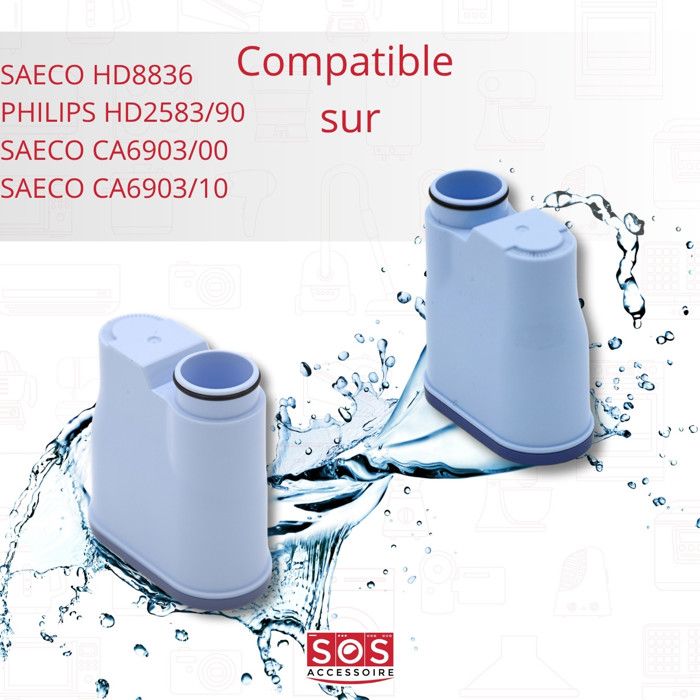 Lot de 6 filtres automatiques pour fontaine à chat, avec résine et