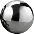 1pc sans Soudure Boule Creuse-Acier Inoxydable Poli Sphères Brillantes Lisse Creux Balles Globe-Jardin Décoration (200mm)-0