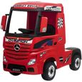 Voiture électrique Camion Mercedes Actros pour enfants - Mercedes-Benz - Rouge - Licence Mercedes-0
