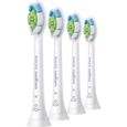 Têtes de brosse à dents standard PHILIPS SONICARE W2 Optimal White - 4 unités - Blanche-0