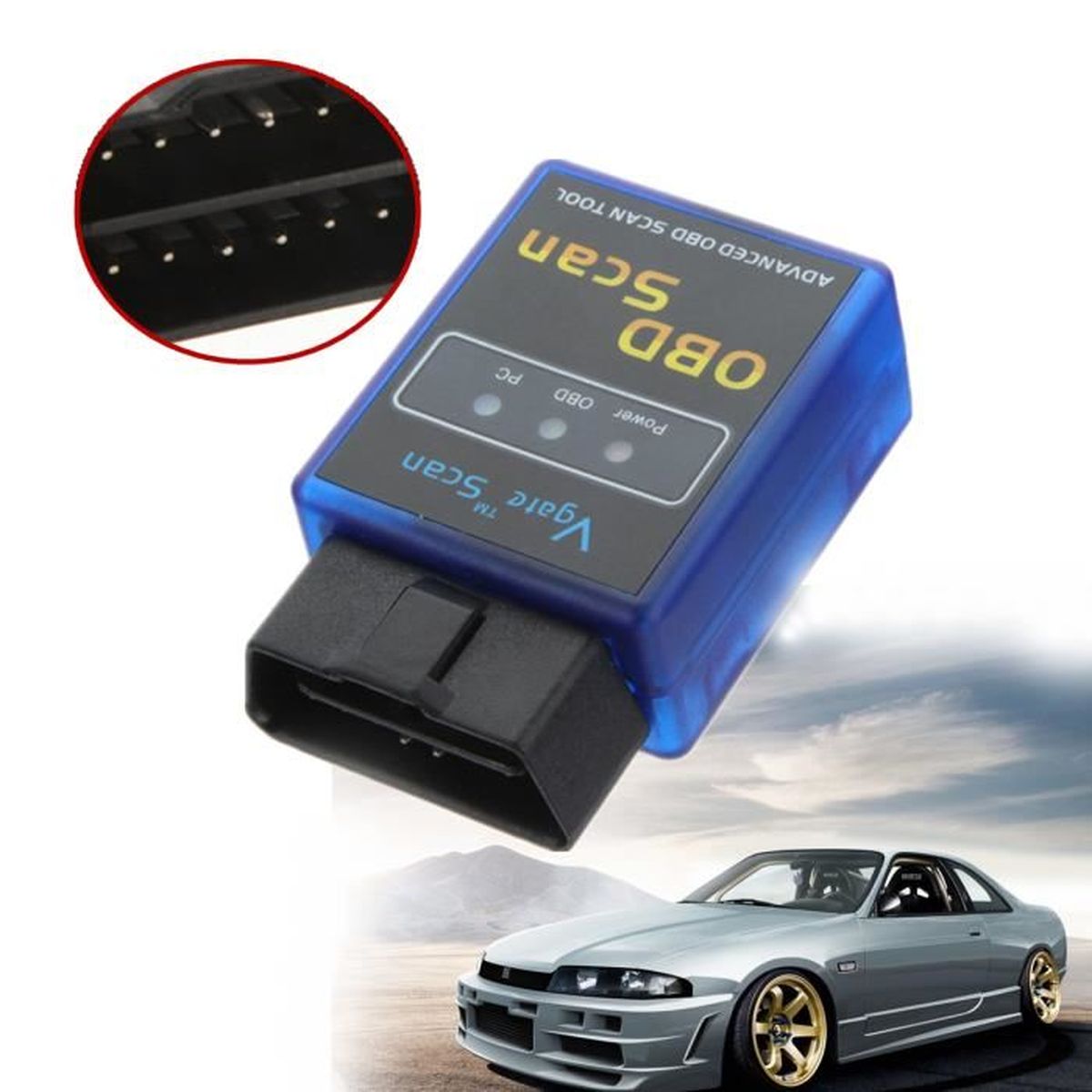 Mini ELM327 Interface V2.1 Bluetooth OBD 2 II Voiture Auto Diagnostique