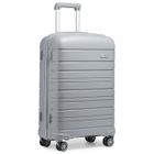 Kono Valise Trolley 76cm Valise Rigide Enregistrement en Polypropylène Ultra Léger à 4 roulettes avec Serrure TSA Intégré, Gris