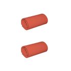 Lot de 2 draps housses jersey orange terracotta bonnet 30 cm 70x190/200 - Orange - Terre de Nuit