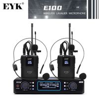 E100B-500 - Microphone double Bodypack sans fil E100 UHF, avec casque et Microphone à revers, Distance de 60M