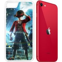Coque pour iPhone 8 - One Piece Luffy Jump Force. Accessoire pour telephone, coque rigide de protection