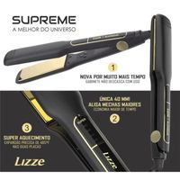 Lizze - Lisseur Supreme Titânio 252° C - 4 Cm De Largeur + Kit De Polissage Lizze