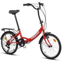 MOMA BIKES - Vélo de ville pliant - First Class 20" - Aluminium - SHIMANO - 6 Vitesses - Selle Comfort