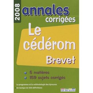 Annales Brevet Achat Vente Pas Cher