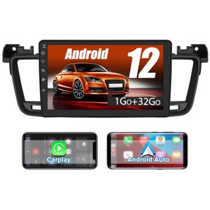 AUTORADIO AWESAFE Autoradio Android 12 pour Peugeot 508 (2012-2016) [1Go+32Go] avec 9 ''Écran Tactile Carplay Android Auto GPS Wi-FI
