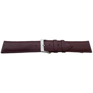 Bracelet De Montre Morellato Cuir Vachette Marron 18mm - Double Couture - Neuf