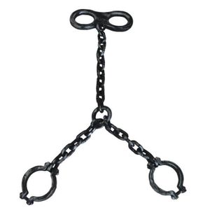 Jouet en plastique bagnard prisonnier chaînes poignets Noir Chaîne Prison poignet