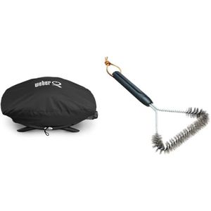Weber 7118 Emballage de Protection /& Brosse pour Grilles de Cuisson Noir 30 cm