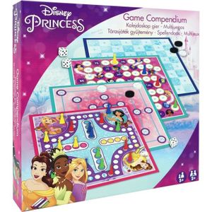 JEU SOCIÉTÉ - PLATEAU Disney Princess Jeux Compendium,4 Jeux de société