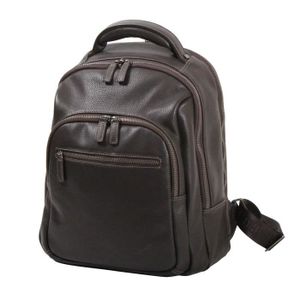 Sac à Dos En Cuir Pour Homme - Marque Horta, Couleur Brun - Neuf Avec étiquettes