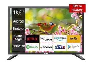 Téléviseur LED HEMING Smart TV 19'' 47 cm Android Connecté WIFI -