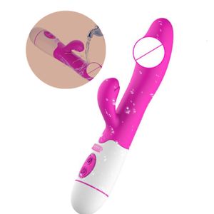 GODEMICHET - VIBRO LCC® Godemichet vibromasseur sextoy femme orgasmique 30 fréquences vibrations Rose stimulation clitoris vagin dildo sexuel pénis