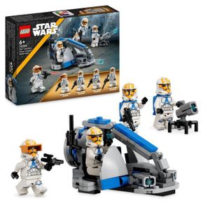 ASSEMBLAGE CONSTRUCTION LEGO® Star Wars 75359 Pack de Combat des Clone Troopers de la 332e Compagnie d’Ahsoka, Jouet avec Véhicule Speeder