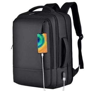 YAMTION Sac à Dos Voyage Extensible Cabine 35-42L Imperméable Avec Port USB - Homme Femme