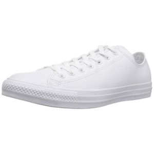 converse blanche en cuir basse