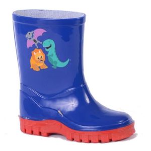 BOTTE Bottes de pluie pour garçon StormWells - Dinosaure - Imperméable - Bleu marine