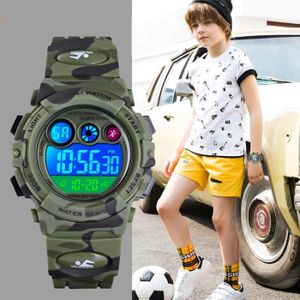 MONTRE SHARPHY Montre Enfant Garcon de marque militaire LED sport numérique Chronographe Alarme - Cadeau pour enfants