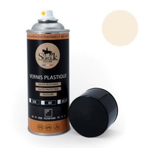 BOMBE DE PEINTURE Peinture Plastique haute résistance : intérieur et extérieur SOFOLK - 6-BLANC CASSE BRILLANT - Aérosol 400ml