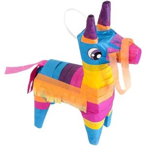 Piñata Abaodam Mini piñata en forme d'âne arc-en-ciel rempli de sucre pour fête Cinco de Mayo carnaval, festivals, fêtes mexicaines204