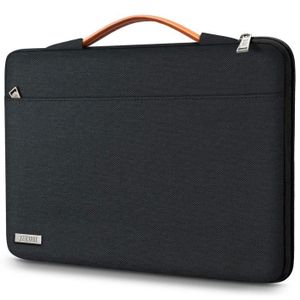 Surface Laptop 13,5 Laptop Sleeve Étanche Lycra Sac pour Ordinateur Portable avec Poignée et Petite Pochette HSEOK 13-13,3 Pouces Housse MacBook Air Pro 13-13,3 Noir Profond 