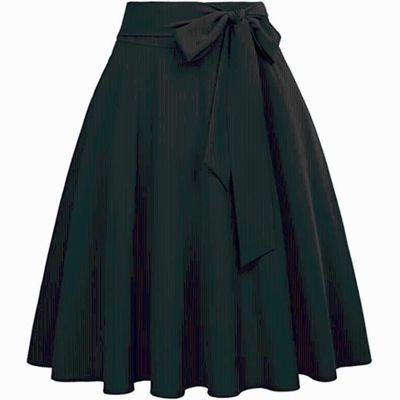 Jupe,Hiver jupe plissée Femme mode Vintage élégant dame grande taille Style  coréen taille haute fête noir a ligne - Type Green Blanc - Cdiscount  Prêt-à-Porter