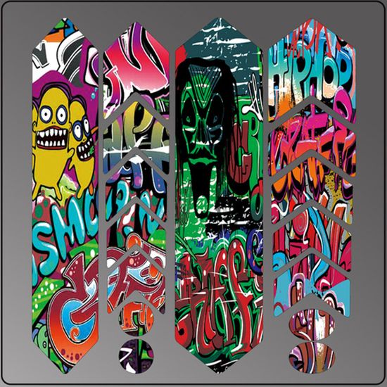 PVC Vélo Cadre Protecteur, 3D Mountian Route Vélo Chaîne Reste Protection Film Autocollant