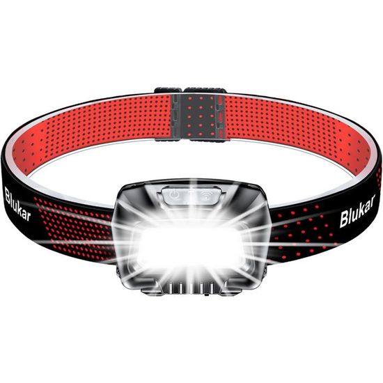 Rolgno Lampe Frontale Rechargeable 6 Modes - Ultra Puissante Avec Capteur Mouvement IPX4
