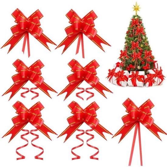 12 Nœuds De Noël En Velours Noir - Décorations Sapin, Guirlande, Cadeaux - Vintage - Pour Couronne, Table, Porte